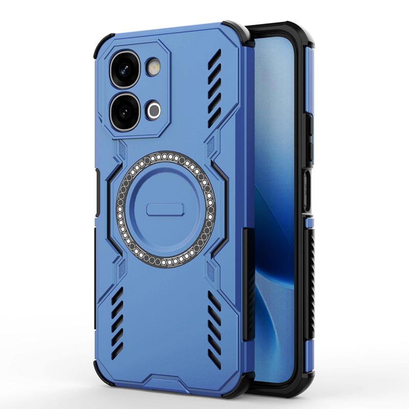 Rugged Hollow Heat Dissipation Armor Phone Case for VIVO Y05  Y21 5G Y11D Y31 V70FE V70 Elite X300 FE Magnetic Shockproof Cover