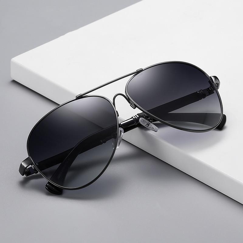 Modische Sonnenbrille mit Metallrahmen, polarisiert, für Herren und Damen, Outdoor-Zubehör, Fahrerbrille, UV400, blendfreie Sonnenbrille