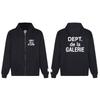 GALLERY DEPT Hoodie Men Women Oversized Cotton Fleece Pullover Sweatshirt Streetwear Loose Fit Long Sleeve