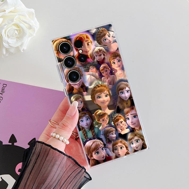 Elsa Anna Frozen Prinzessin Disney Transparente Hülle Für Samsung Galaxy S26 S25 Ultra S24 S22 S26 Plus S20 S23 S21 S25 FE 5G Hülle
