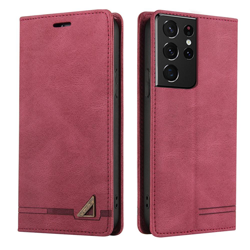 S8 S9 S22 S21 S20 FE 5G Flip Case Leather Texture Book Shell RFID Block Etui for Samsung Galaxy S21 Ultra Case S 21 22 S10 Plus
