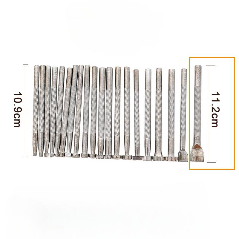 20pcs Metal Leather Working Saddle Making Tools Carving Leather Craft Stamps Kit DIY Printinting Craft Supplies Leather Tools