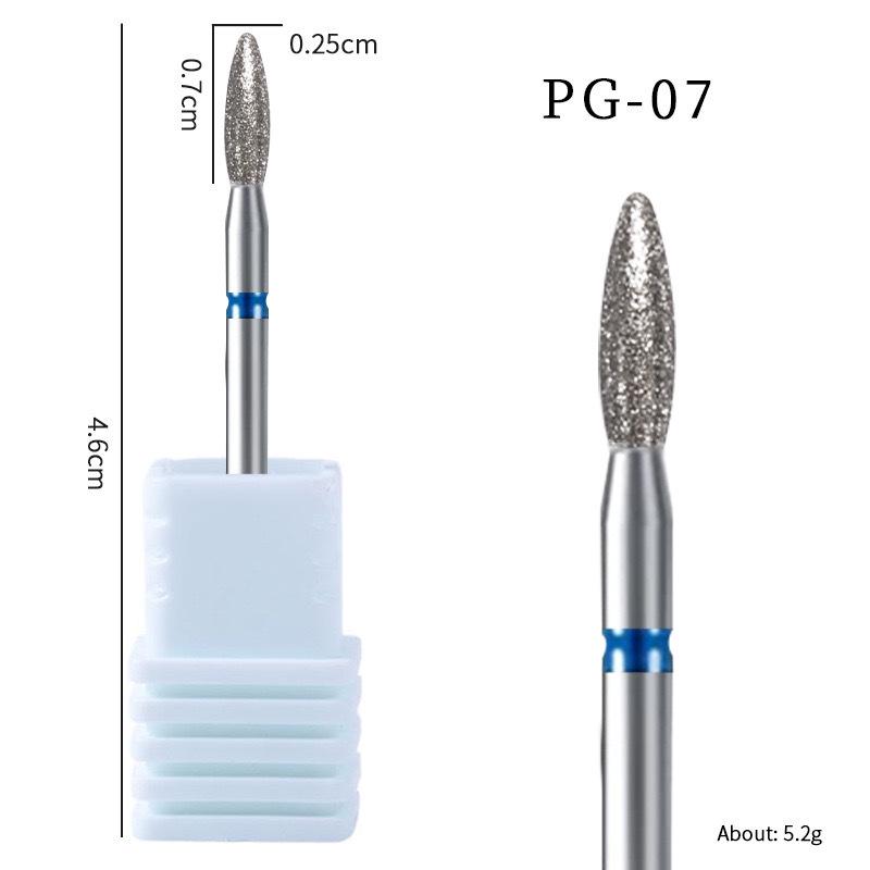 Russischer Diamantschleifer Maniküre-Werkzeug zur Nageloberflächen-Vorbehandlung