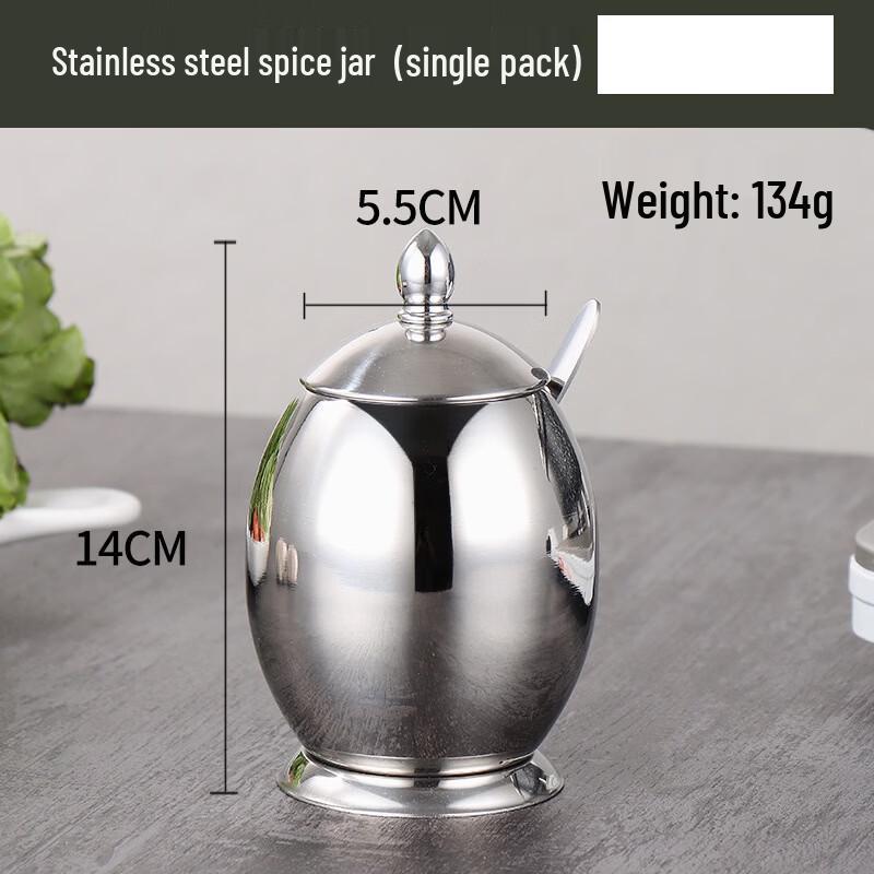 Wutuo Edelstahl Drehbar Gewürzglas Set