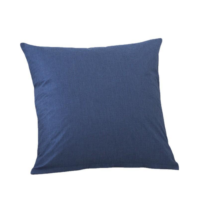 Housse de coussin unie amovible lavable avec rembourrage Lit Canapé Voiture Support lombaire Décoration d'intérieur moderne minimaliste