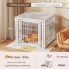 Cage pour chien de taille moyenne et grande avec clôture supérieure - Maison-villa pour chat et chien, Assemblage libre pour chats et chiens