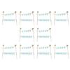10 Set Happy Birthday Cake Decorations Glittering Glittering Star Cake Toppers Bunting Flag Banners for Boys Girls Party