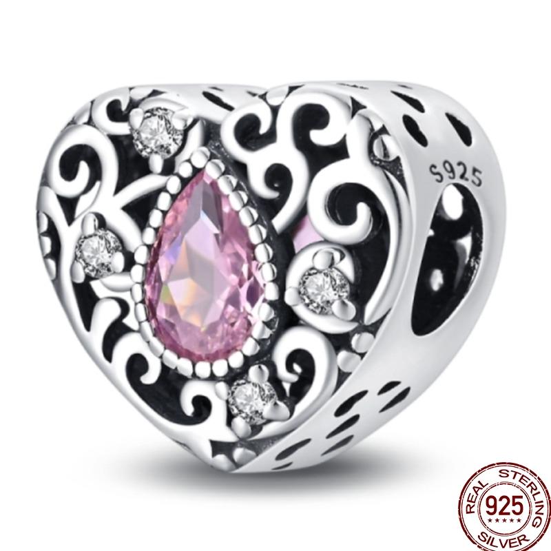 Original Copper Charm Beads Luminous Firefly Tarot Card Perfume Butterfly Bead For Women Diy Bracelet Charm Jewelry