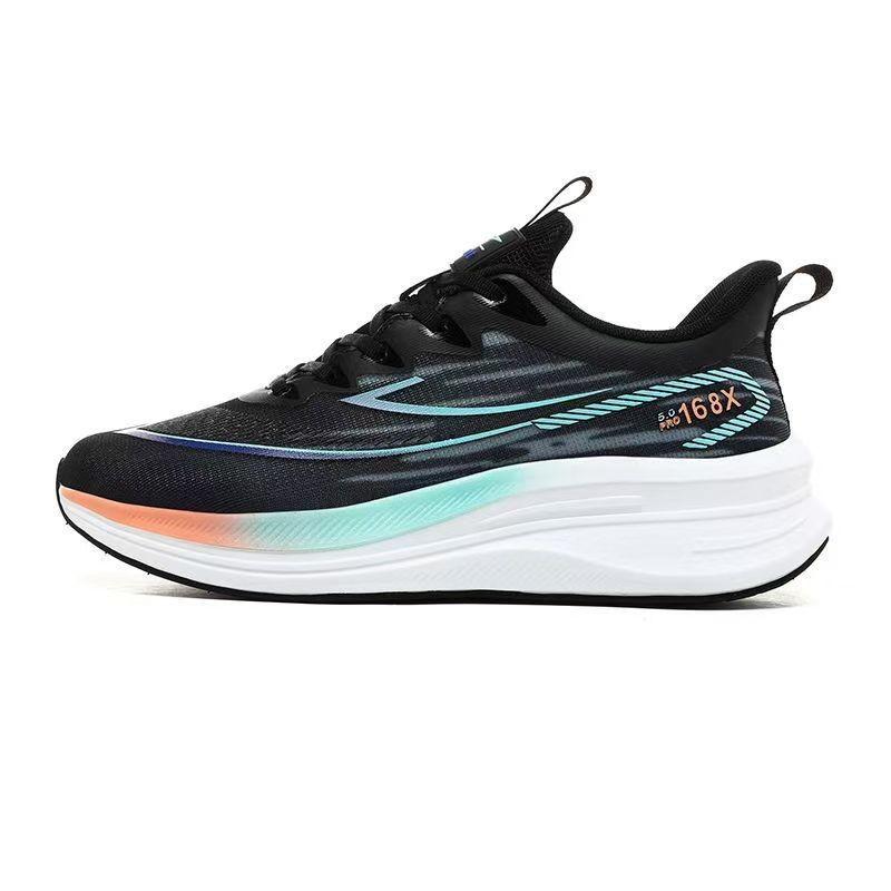 

Men s shoes 2025 new summer breathable thin running shoes shock-absorbing running shoes men s summer shoes 39 чёрный
