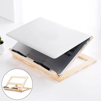 Yousheng Wooden Book Stand Bookshelf Ergonomic Reading Rack for Laptops Tablets Adjustable Children's Learning Support Rack