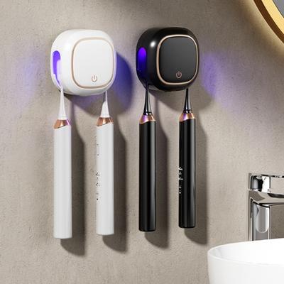 UV Toothbrush Sanitizer Case Storage Holder Rechargeable Easy To Install Wall-Mounted Toothbrush Holder with UV Light