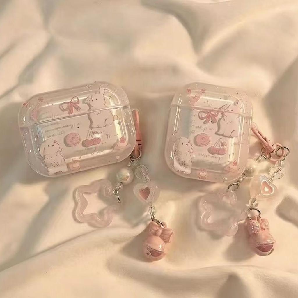 Cute cherry rabbit AirPods pro1 for apple earphone case for apple AirPods 1 /1/1 generation