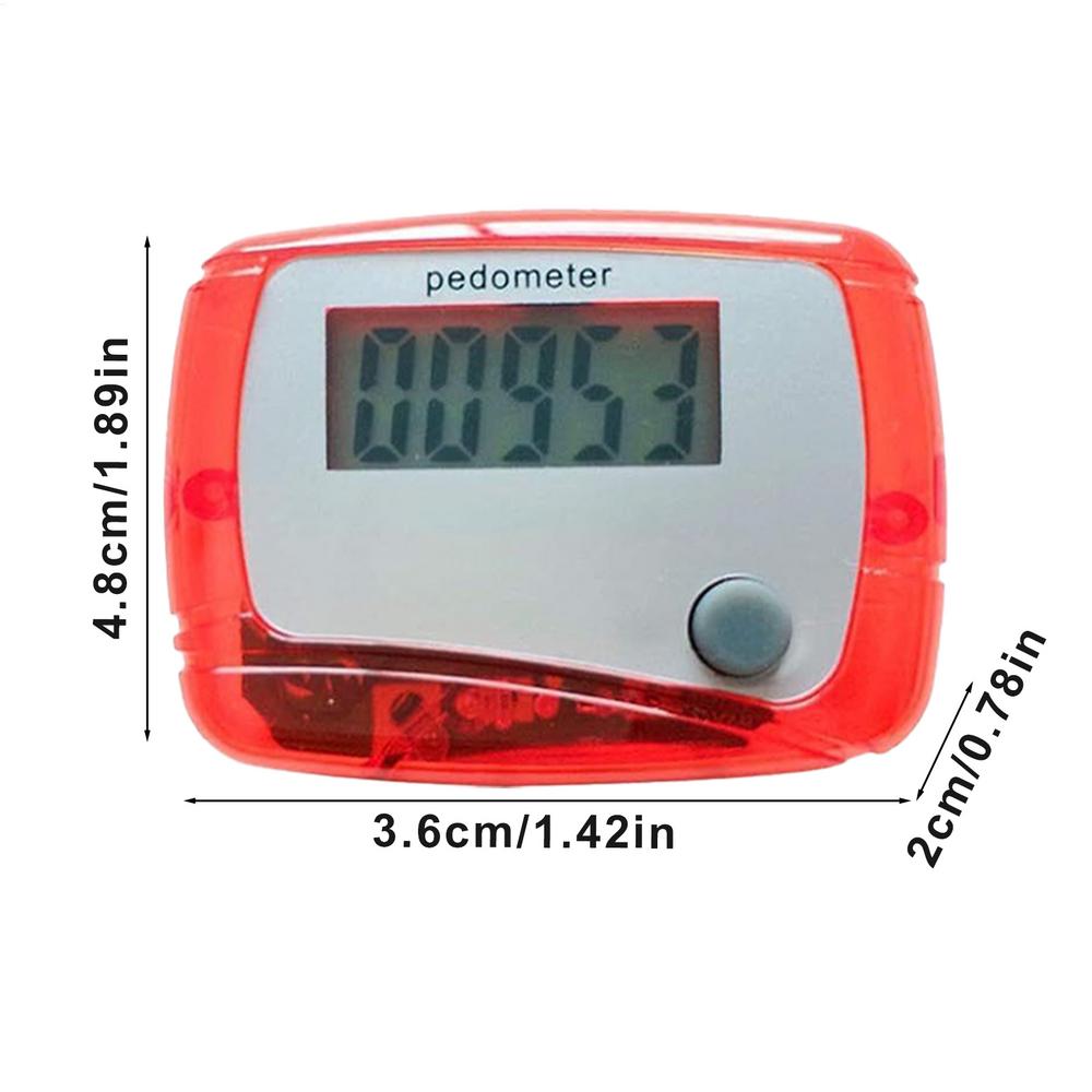 Digital LCD Pedometer with Clip Walking Running Step Counter Step 99999 Mini Step Meter for Outdoor Jogging Training Walking