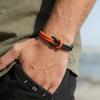 Neues doppelreihiges Liebesknoten-Paararmband Handgeflochtenes Nylonseil Verstellbares Freundschaftsarmband Handschmuck für Männer Frauen