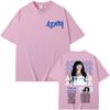 Singer Aitana Cuarto Azul World Tour TShirt UNISEX Women Summer Cotton YK Clothing Oversize Round Neck Short Sleeved Tee