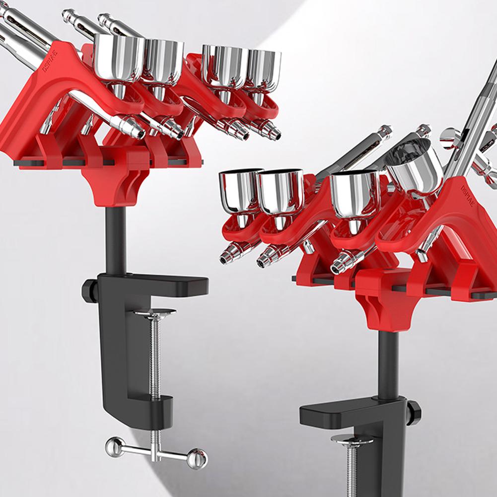 Quick Release Airbrush Stand Quick Pull Spraying Pen Holder 30mm Adjustable 360 degrees Rotation for Effortlessly