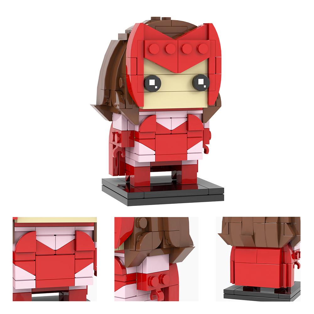 MOOXI Filmreihe MOC Steine Set Figur BrickHeadzed Modell DIY Bausteine Montessori Kinder Bildungsspielzeug Für Kinder Geschenk