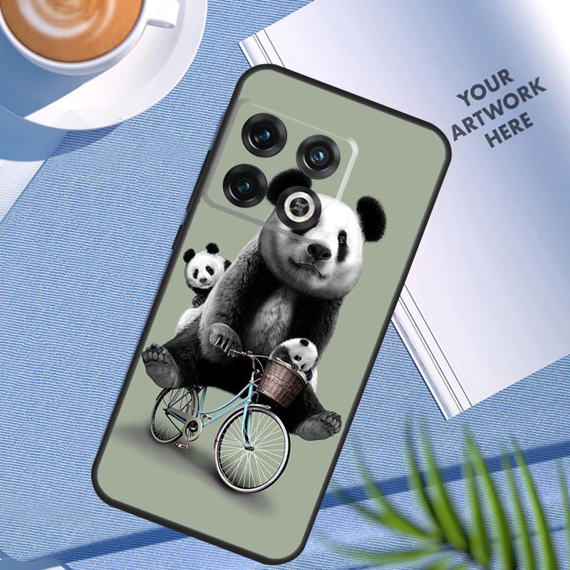 Panda Animal Cute Bear Case For OnePlus 12 12R 11 9 10 Pro 10R 9R 8T 10T Nord 3 CE 2 Lite 2T CE4 N10 N20 N30 Cover