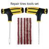 1Set Urgent Glue Rubber Bacon Strip Free Repair Tire Repair Kit Tire Repair Tool Set  Insertion Tool