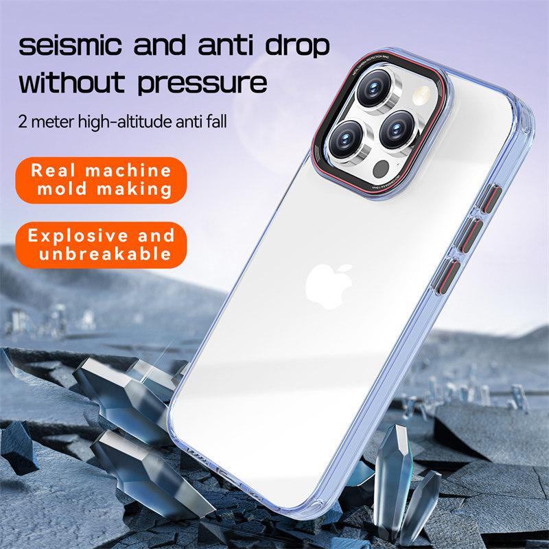 Luxury High Quality Transparent Acrylic Case for iPhone 15 Pro Max 14 Plus 13 12 Pro 11 All-inclusive Drop Protection Cover