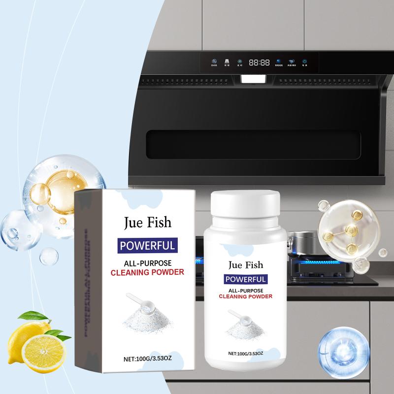 Multifunctional Kitchen Cleaning Powder Stain Remover For Stove Tops And Kitchenware - Kitchen Grease Cleaning Powder Tools