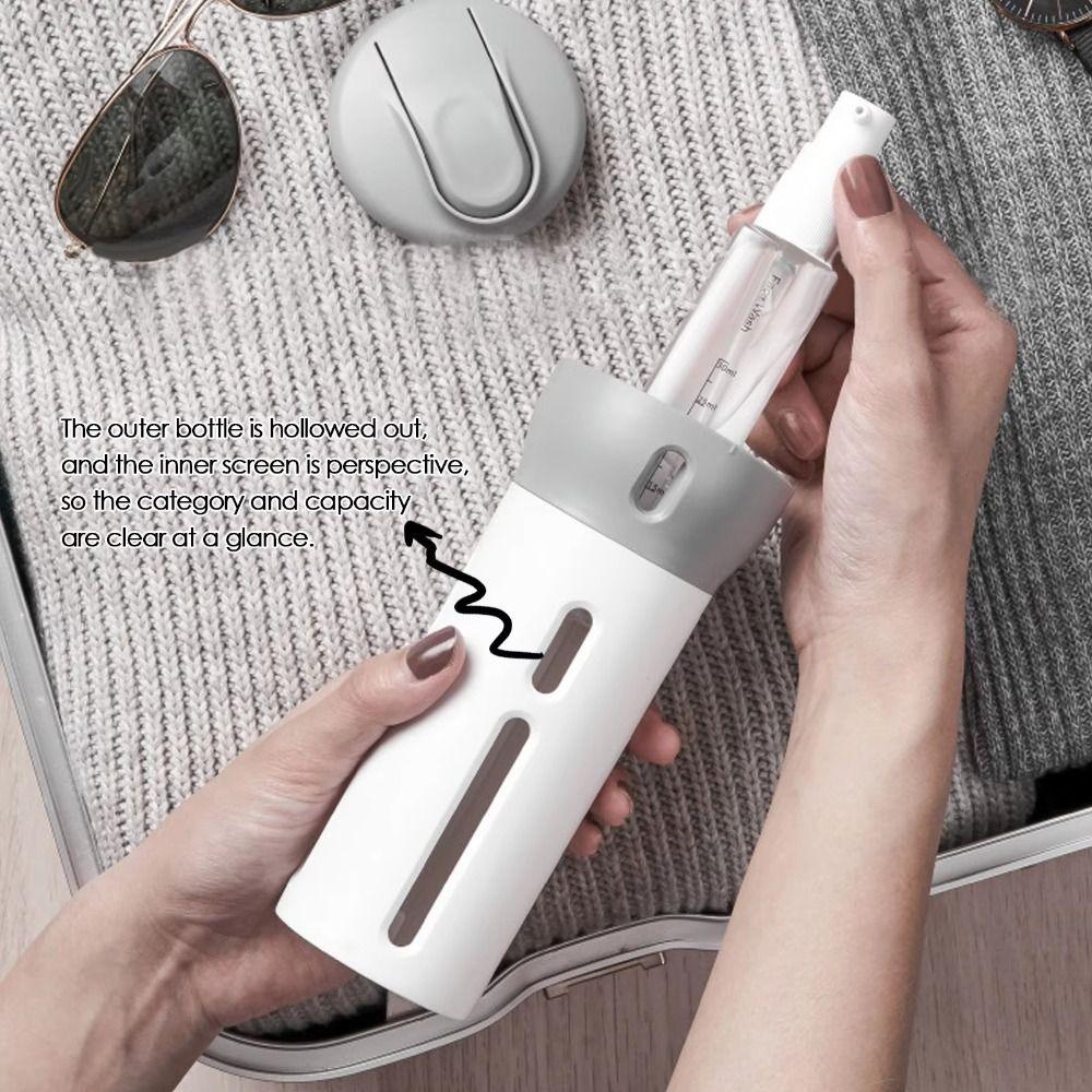 4Pcs/Set 45ml lotion bottle 4 in 1 Press Container Kit Travel Emulsion Jars Hand Sanitizer