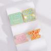 Lacquered English Alphabet Enamel Brooch Zinc Zinc Alloy Metal Badge Backpack Badge Punk Pins  Gift for Kid