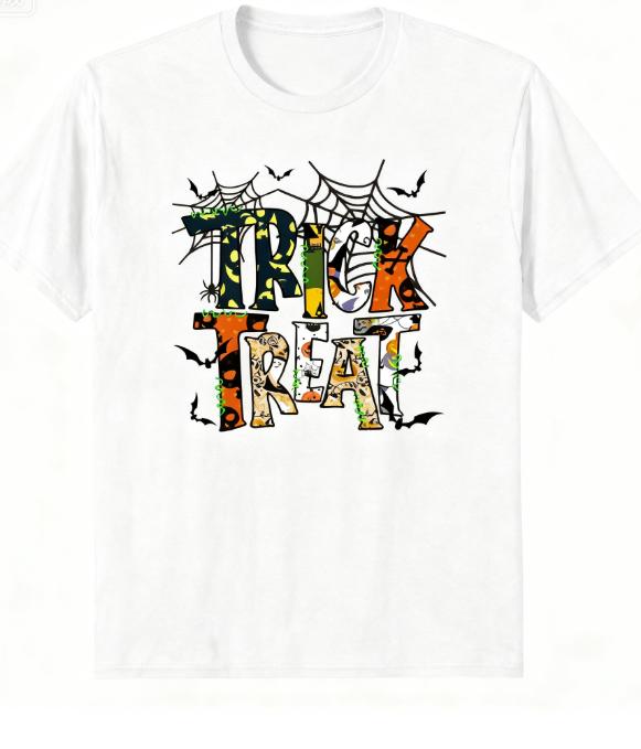 

New Halloween-themed Pure Cotton T-shirt Fashionable Parent-child Outfit Bestseller That Allows To Play Tricks Without Paying 4XL