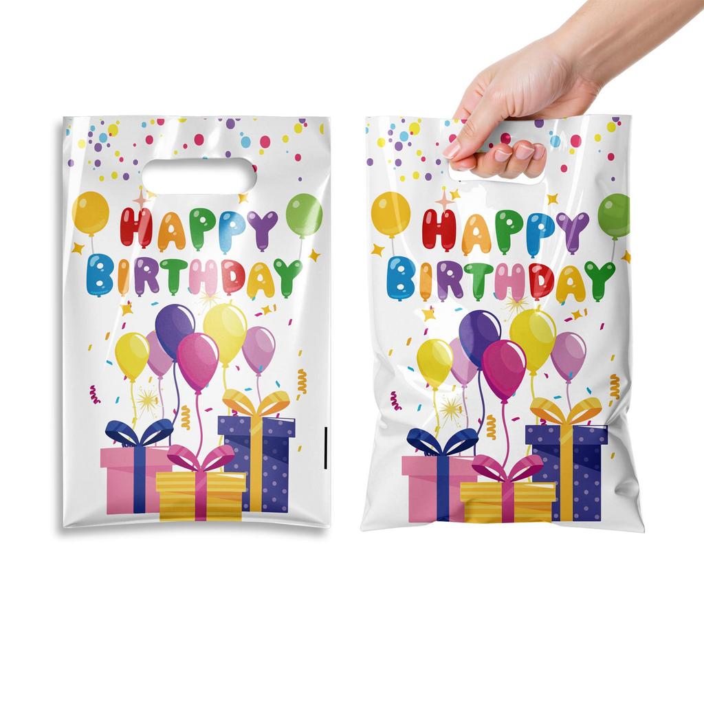 Pearlescent Birthday Party Handbag Set - Mixed Styles, Lightweight, Durable Plastic