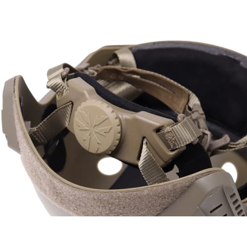 WoSporT FAST CARBON HELMET, HIGH-GRADE VERSION, SIZE M, TAN