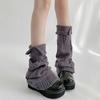 Autumn Winter Japanese Style Knitted Hot Girl Leg Warmers Cuffed Ripped Y2K Subculture Cute Versatile Leg Flared Mouth
