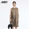 JNBY Sleeveless Round Neck A-Line Silk Dress