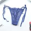 1 Pc Sexy G-string Thongs Women Panties Floral Sheer Underwear Soft Side Tie Lingerie Briefs Lace Transparent Thong Panties