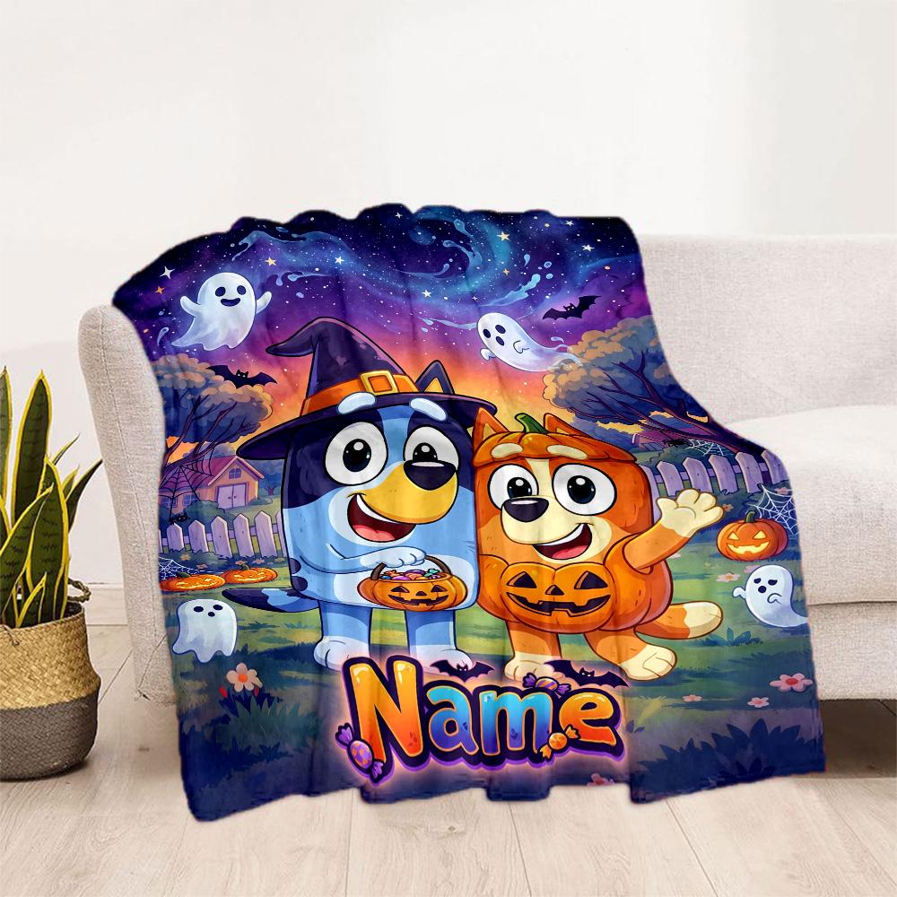 Christmas Pals Celebration Personalized Name Blanket Throw Personalized Blanket Durable Comfort Versatile for Bed Office Chair Bedding Couch