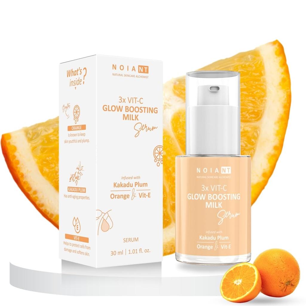 NOIANT 3X Vitamin C Face Serum for Glowing Skin with Kakadu Plum 30ml | For Naturally Brighter Even Toned Skin l Face Serum for glowing skin | For