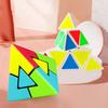 1+1 Pyraminx Cube Set Pyramid Triangle Magic Cube Special Block Expert Triangle Twist Puzzle Block, populære koreanske puslespill