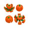 3D Printed Pumpkin Transforming Toy Flexible Pumpkin Figurine Stress Relief Toy for Halloween Thanksgiving Day Decoration