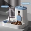 Automatic pet feeder, large-capacity cat and dog bowl, pet supplies, controllable feeding amount, two-in-one pet bowl