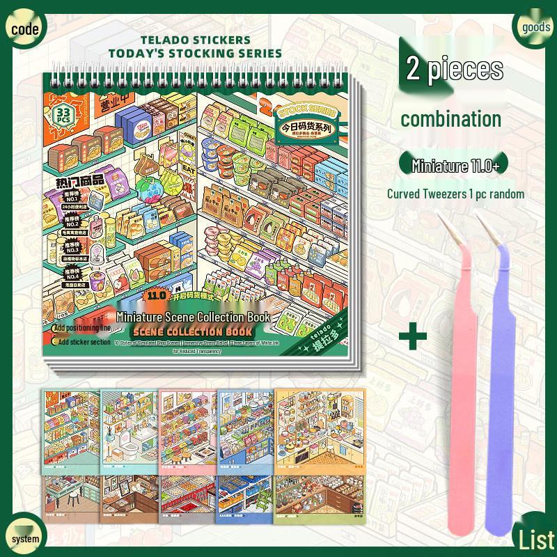 Tirador Adhesivos Miniatura 3D Paisajismo: Edición Chica de Campo
