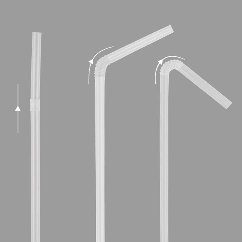 Disposable Drinking Straw Transparent Plastic Drinking Straw For Milk Smoothie Slushie Juice Bubble Tea Straw