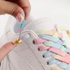 Cross Lock Shoelaces Colorful Rainbow Elastic Flat Laces Without Ties Shoelace Sneakers No Tie Shoe Laces Kids Adult Shoestrings