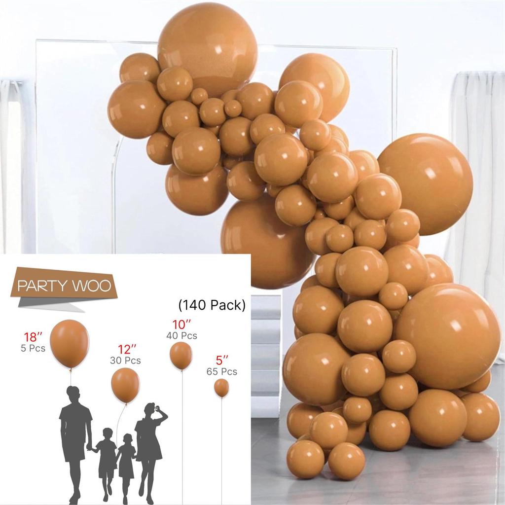 Conjunto de Balões Macarons Matte e Metálicos para Decorações de Festa de Aniversário Multicena