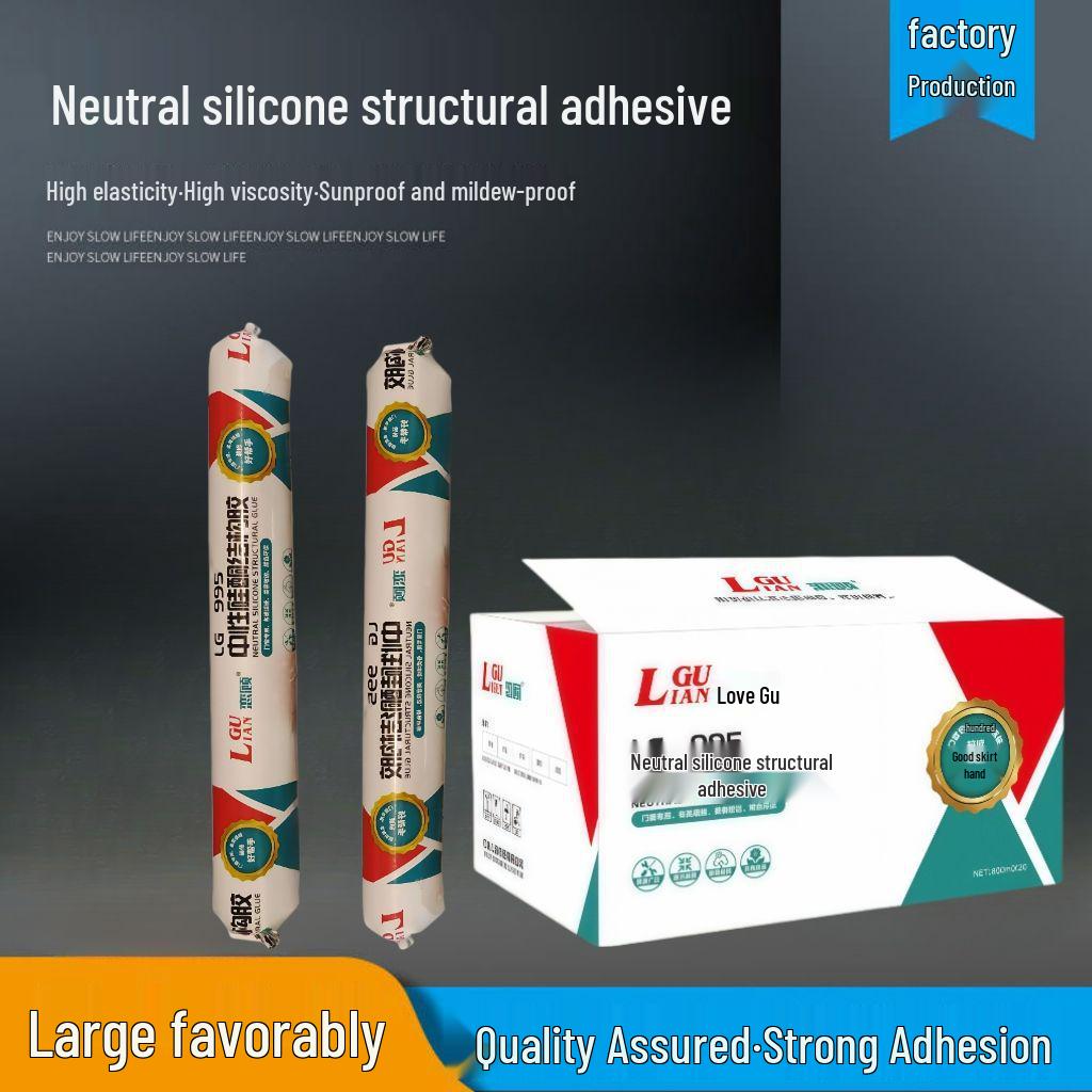 995 Hand-Press Structural Adhesive Stainless Steel Caulking Gun for Home Use