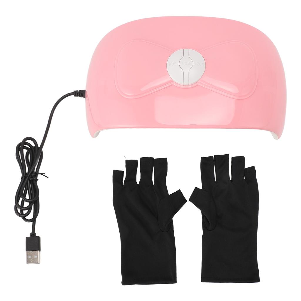 Nail Lamp USB Nail Curing Light Ultraviolet Nail Dryer Set with 18pcs LED Chips for Gel Nail Polish