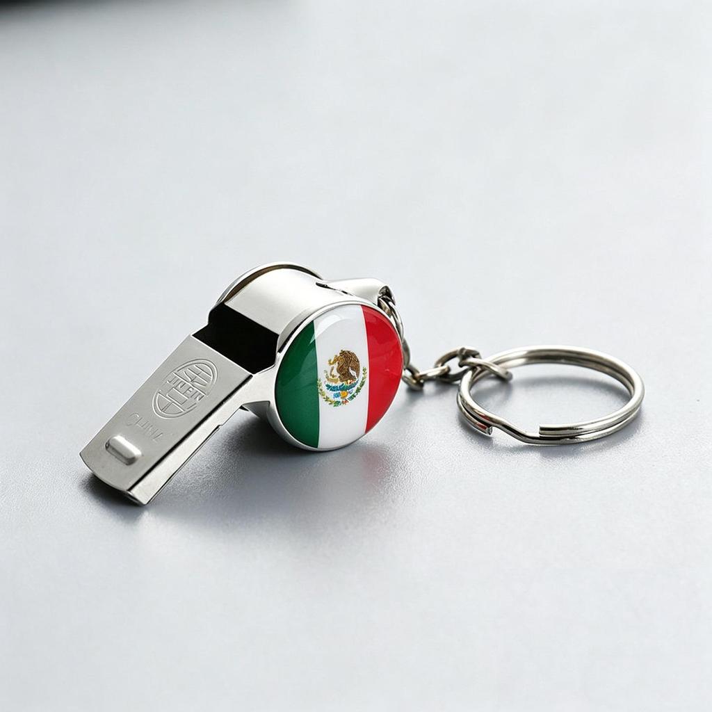 2026 World Cup Whistle Keychain: USA, Canada, Mexico Fan Gift