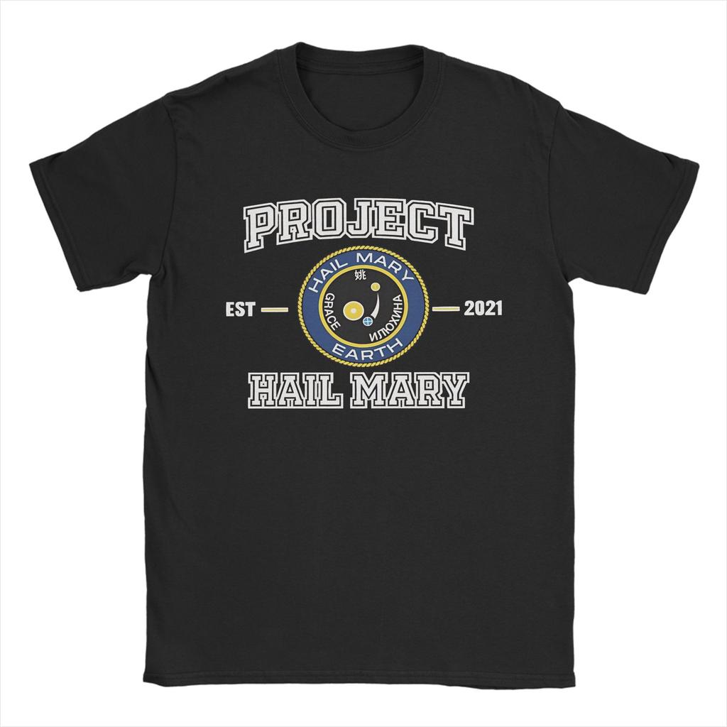 New Arrival Project Hail Mary SciFi Movie T Shirt for Unisex Women 100 Cotton Tshirts Short Sleeve Tops
