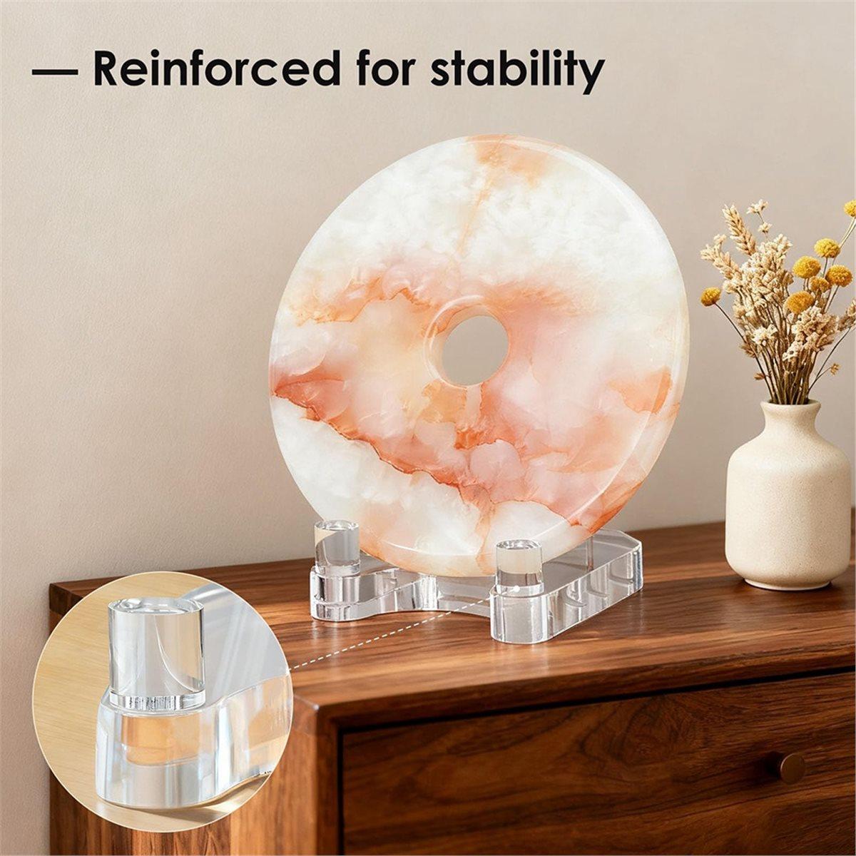 

2 Pack Plate Stands for Display, Adjustable Acrylic Display Stand, Photo Frames & Artwork - Clear Stable Holder China Mainland