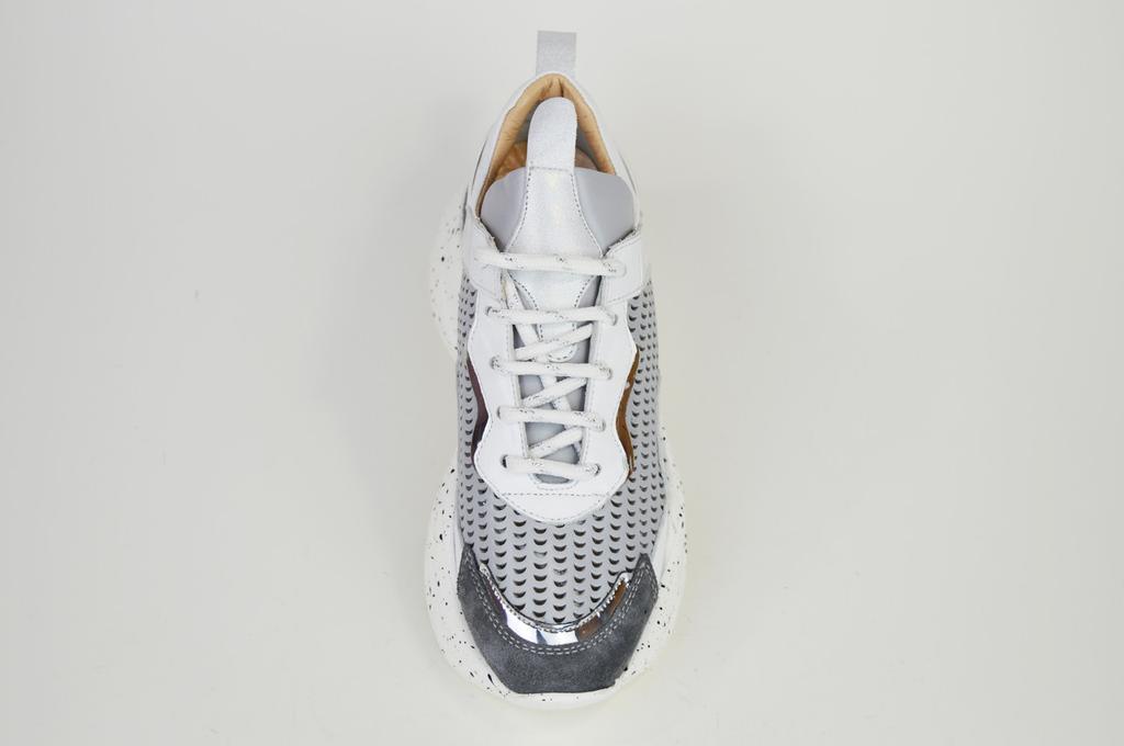 Phany 366414 39 Grey Leather Sneakers