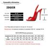 Peep Toe Summer Sandals Women Shoes 2025 Elegant Large Size Black Red High Heels 13cm Mules Sling Sexy Wedding Party Shoes Lady