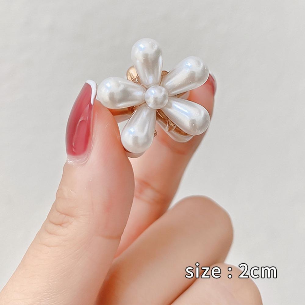 Pearl Mini Barrettes Washface Headwear Hair Accessories Styling Hairpins